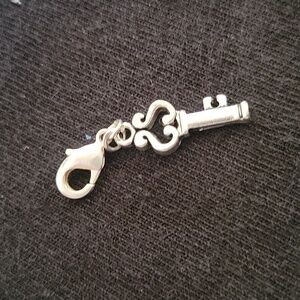 Sterling silver key charm
